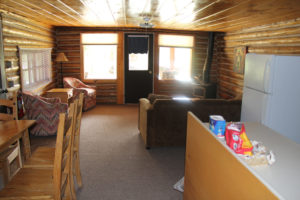 Cabin at Western Guest Ranch near Jackson Hole and Yellowstone  Running horses and Grand Tetons