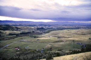 View of Bozeman from the hike to the M