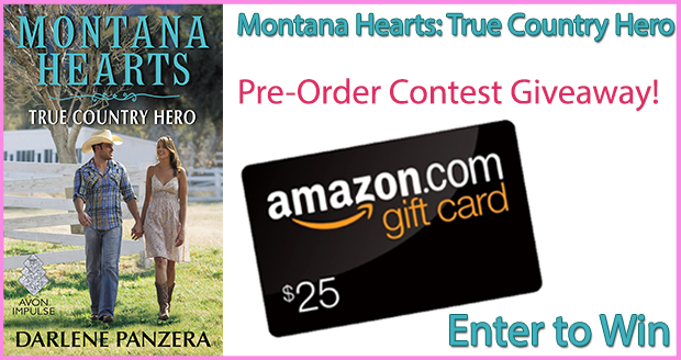 Pre-Order Montana Hearts: True Country Hero to be entered to win a $25 Amazon Gift Card
