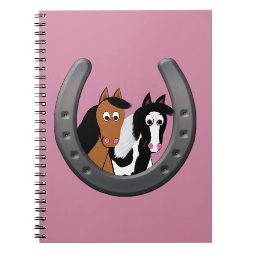 Cute Cartoon Horses Notebook